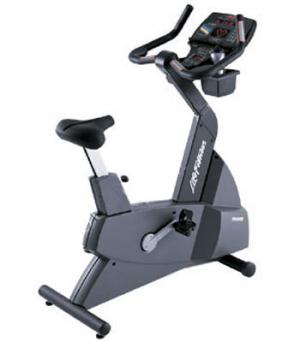 Life Fitness exercise bike 9500 HR Upright Pre-Owned Total