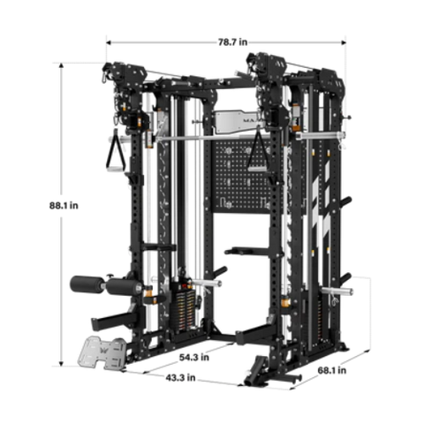 Major Fitness Heritage Series B17 Flying Fortress All-In-One Functional Trainer with Smith Machine