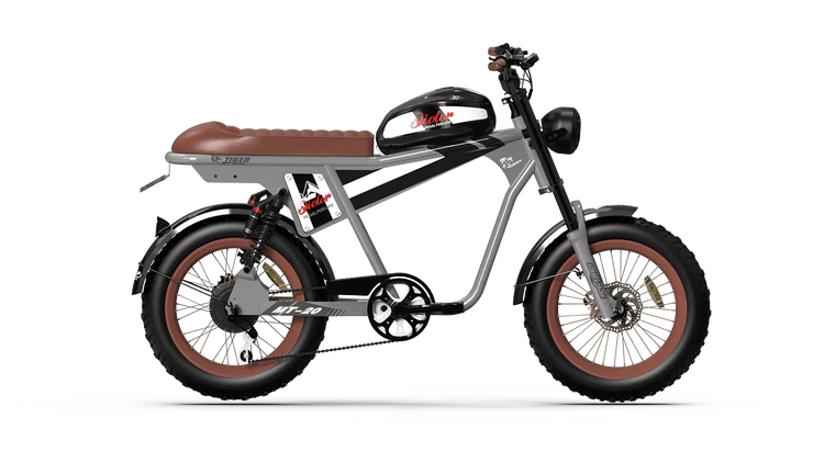 tiger electric bicycle QIOLOR Tiger Plus Moped-Style Electric Bike