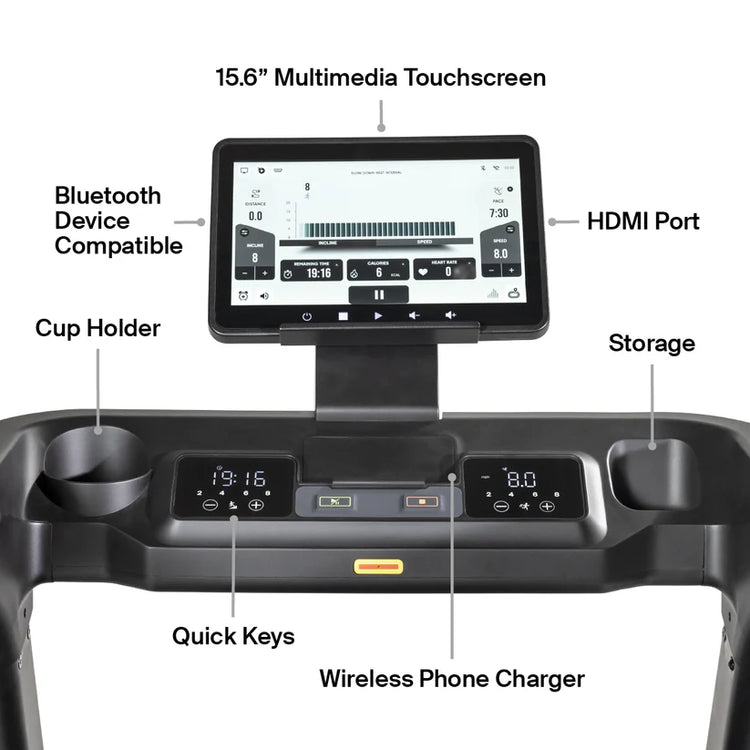Inspire Series T5S Treadmill w/ 15.6 inch Touchscreen
