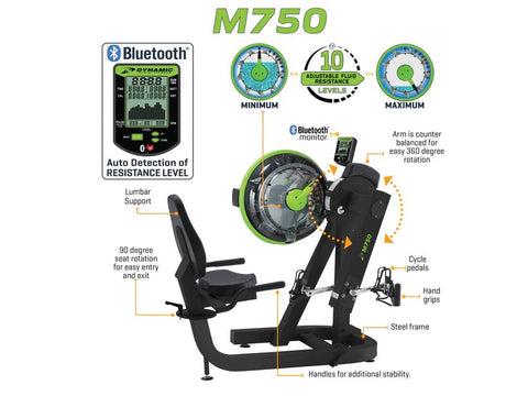 Dynamic Fluid Fitness Exercise M750 Cycle XT
