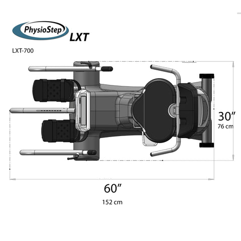 PhysioStep LXT-700 Recumbent Linear Stepper Cross Trainer with Swivel Seat (New)