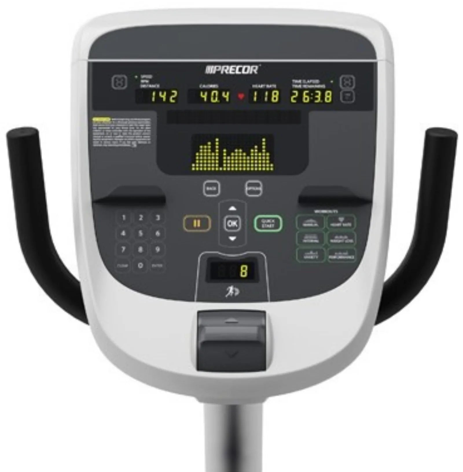 Precor RBK 835 Recumbent Bike w/p30 Console - Certified Pre-Owned
