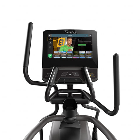 Vision Fitness S600ENT Entertainment Suspension Elliptical " HD Console + SUR600E Recumbent Bike Bundle