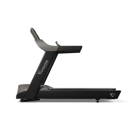 Vision Fitness T600ENT Matte Black Treadmill with 22" HD Touchscreen & AC Motor