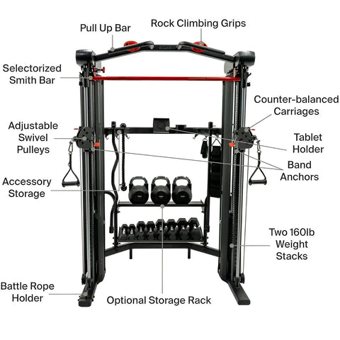 Inspire Fitness SF5 Horizontal Storage Rack