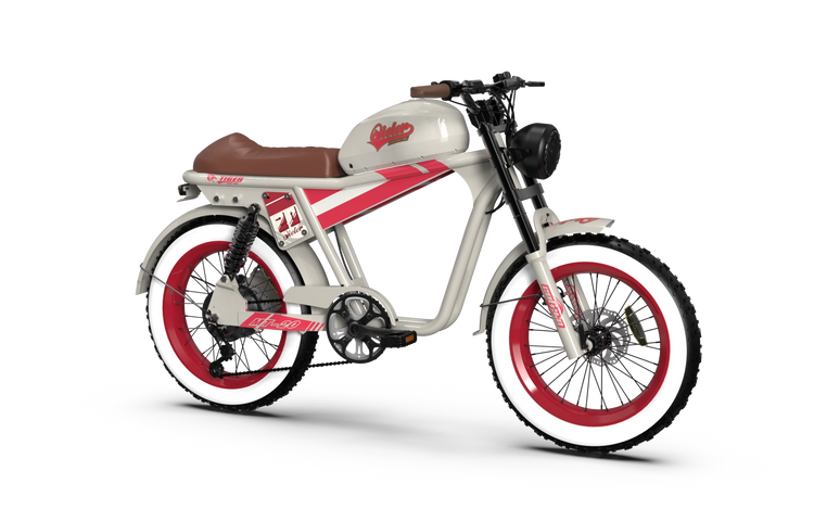 TIGER Retro Electric Bike - Moped Style, Long Range Ebike