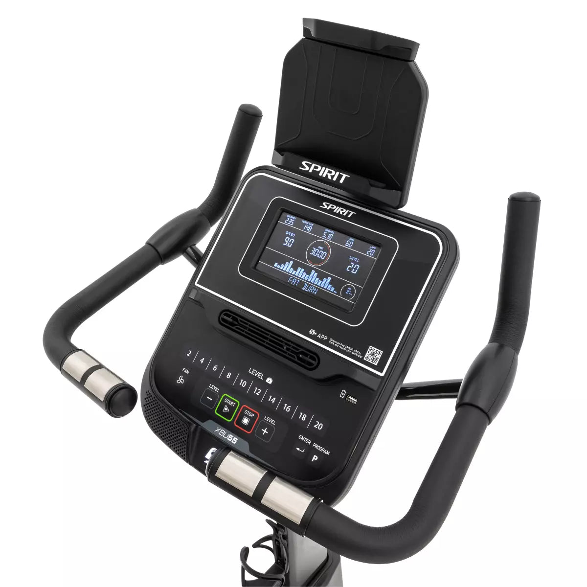 Spirit XBU55 Upright Bike Total Body Experts