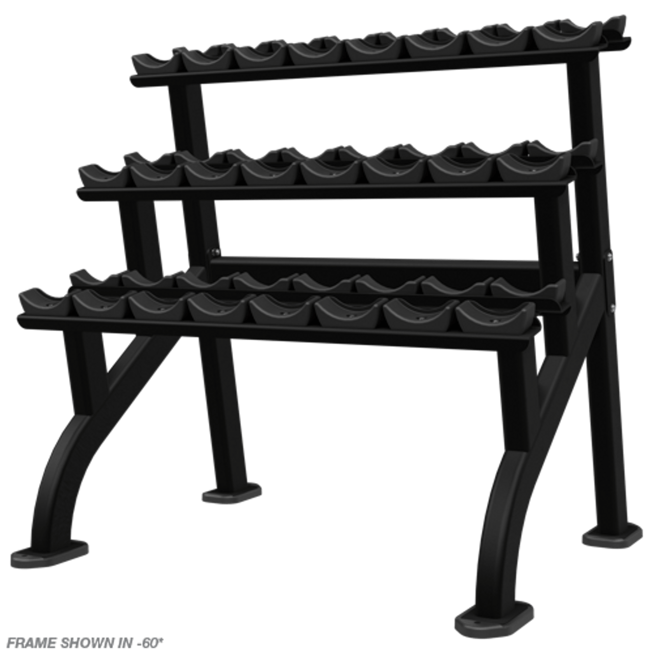 Guardin Bells Rack Nautilus Beauty Bell Rack, 3 Tier (12 Pair)