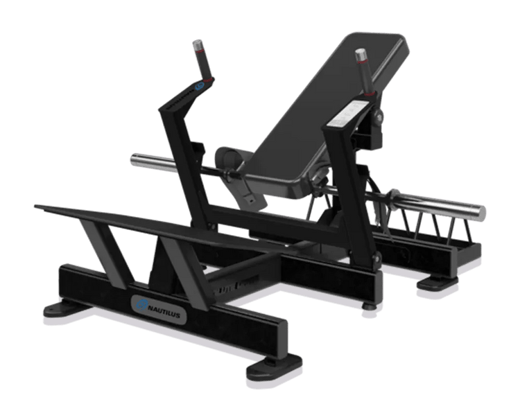 Nautilus Glute Drive Weight Storage