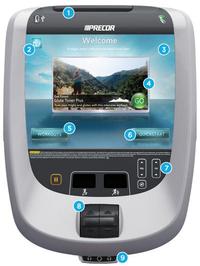 Precor AMT 885 with Open Stride - P80 Console