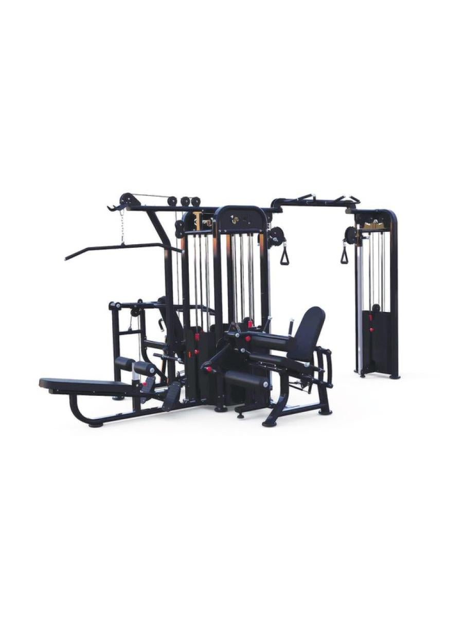 Compact 5 Stack Multi Gym Black Frame with DAP Attachment