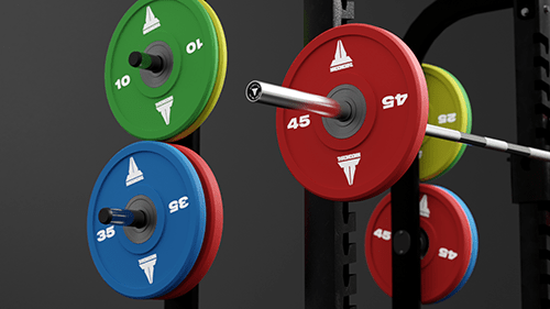 THROWDOWN URETHANE BUMPER PLATE, 35 LBS, THROWDOWN, BLUE