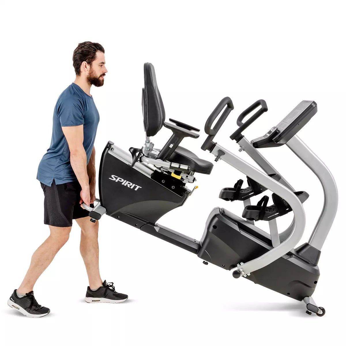 Spirit Fitness CRS800S Step Thru Recumbent Stepper Total Body
