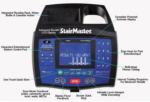 StairMaster 4600CL (Cordless) FreeClimber Stepper - Blue Console