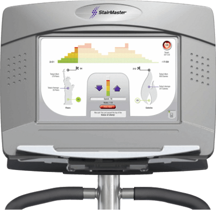 StairMaster® Gauntlet Stepmill Touch Screen Console
